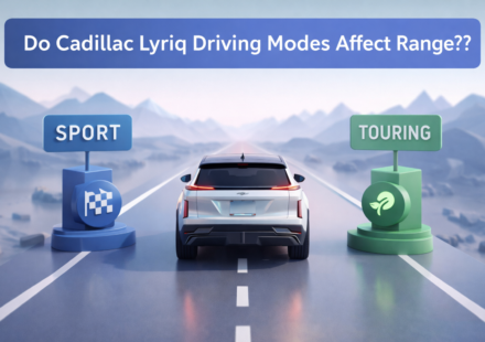 do the driving modes in cadillac lyriq offer different ranges or battery usages?