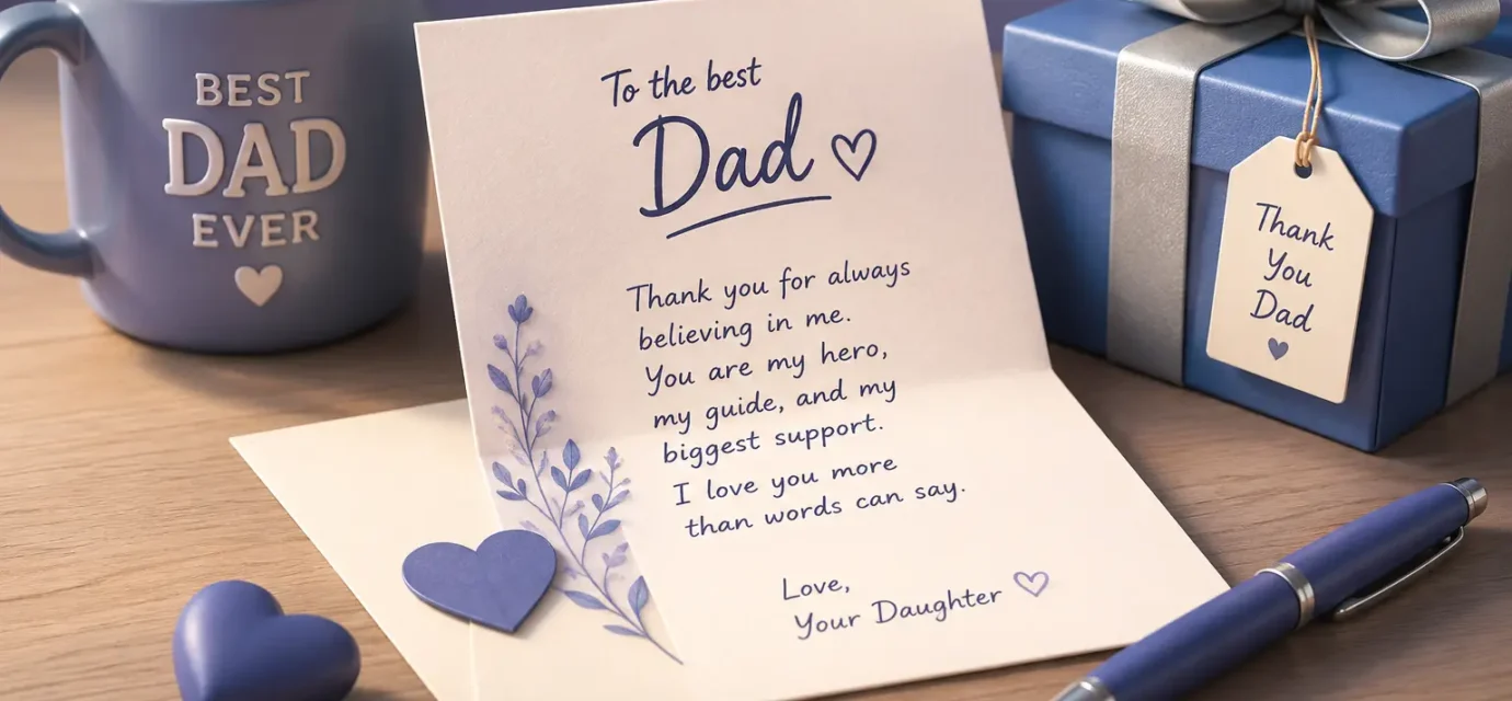 touching letter to dad from daughter