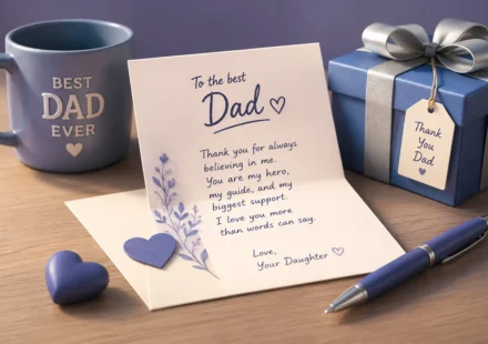 touching letter to dad from daughter