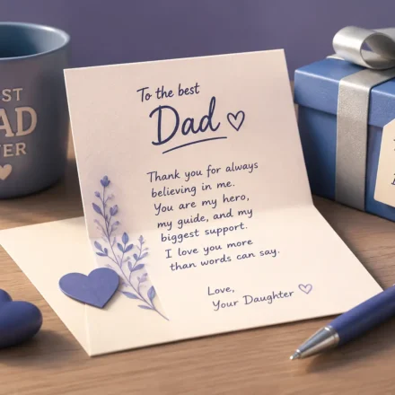 touching letter to dad from daughter