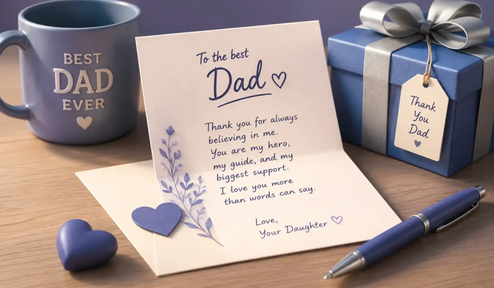 touching letter to dad from daughter